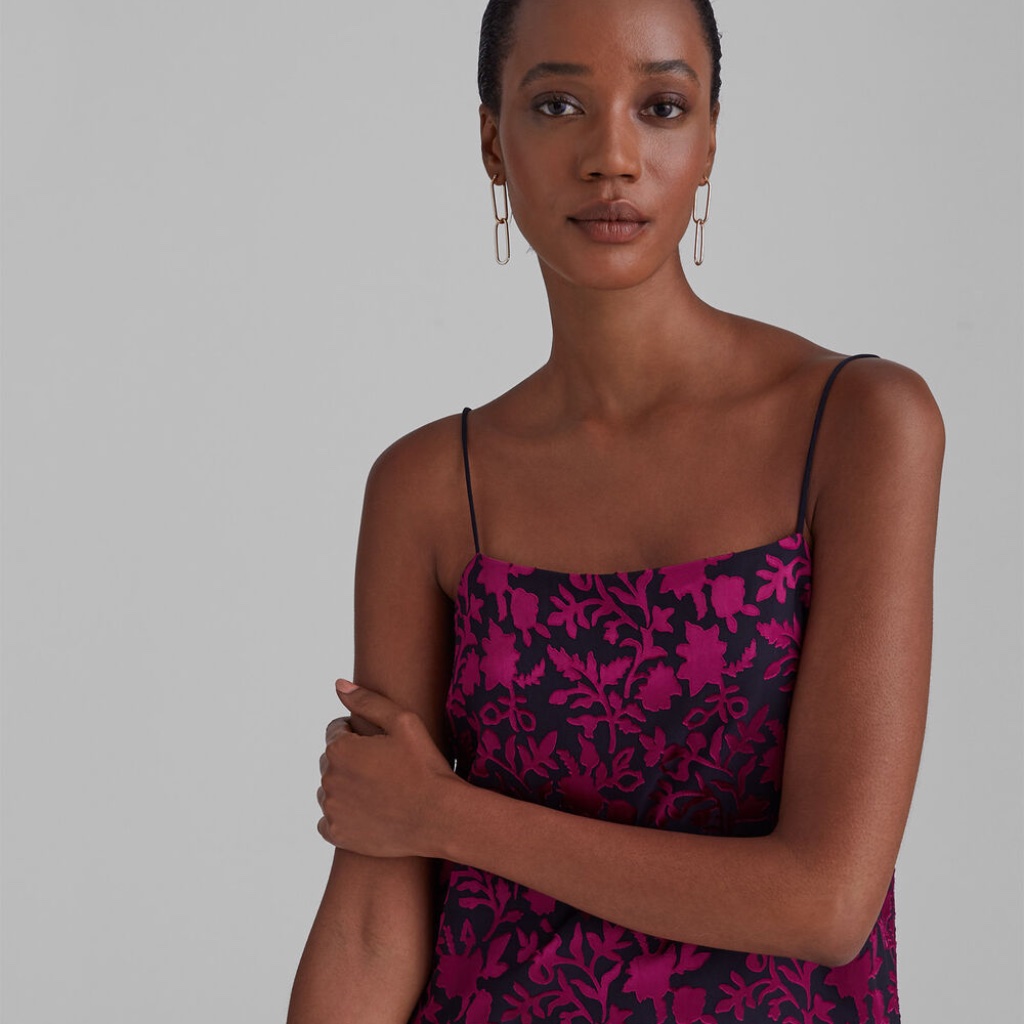 Nwot Club Monaco Floral Print Cami Chemise